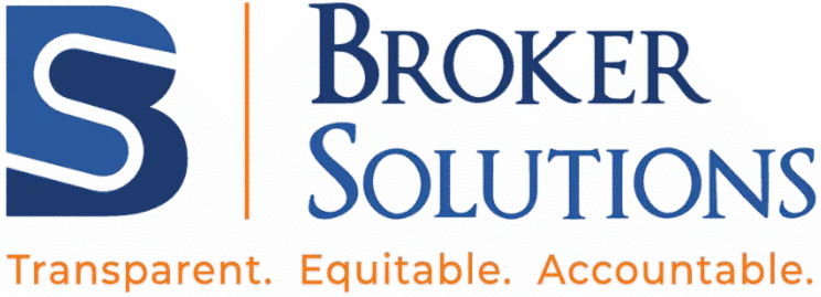 Broker Solutions logo with tagline Transparent. Equitable. Accountable.